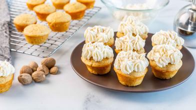 Gluten-Free Mini Eggnog Cupcakes