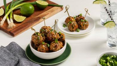 Slow Cooker Sweet and Spicy Turkey Meatballs