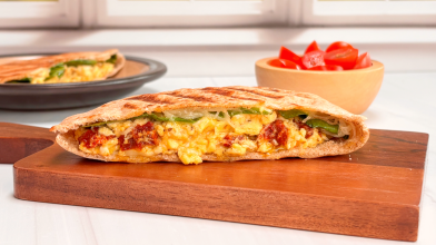 Mediterranean Breakfast Pita Panini