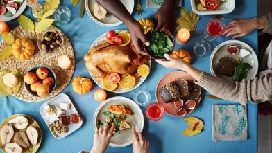 Thanksgiving meal.
