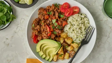 Beef and Mushroom Taco Bowl