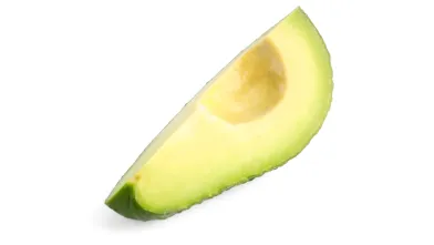 sliced fourth of an avocaco