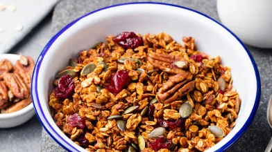 Fall Granola with pumpkin seeds