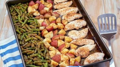 Sheet Pan Chicken, Green Beans & Potatoes