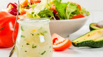 Garlicky Cilantro Lime Dressing