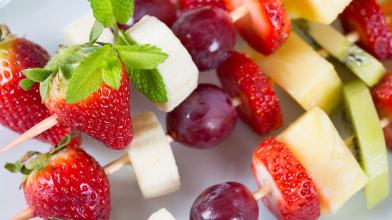 Fruit and Cheese Kababs