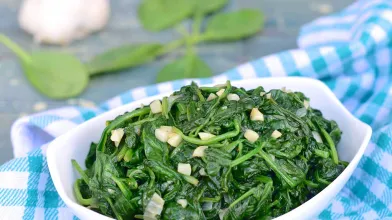Garlic Sautéed Spinach and Kale