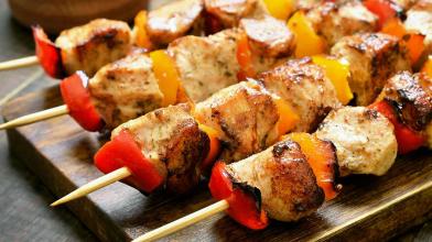 Grilled Chicken Caesar Kabobs