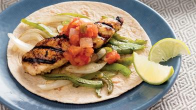 Grilled Lime Chicken Fajitas