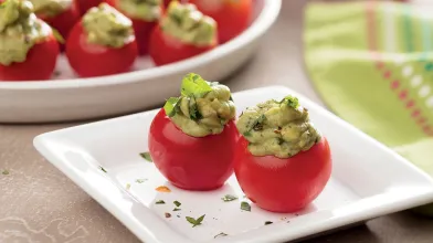 Guacamole Stuffed Cherry Tomatoes