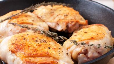 Honey Mustard Chicken Thighs with Wild Rice