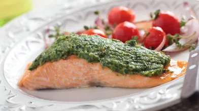 Kale Pesto Salmon
