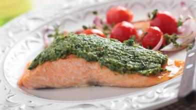 Kale Pesto Salmon