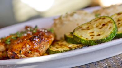 Marinated Grilled Chicken with Zucchini