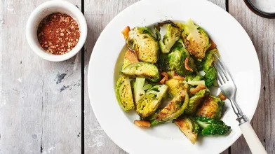 Roasted Brussels Sprouts with Bacon