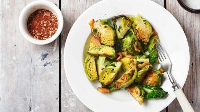 Roasted Brussels Sprouts with Bacon