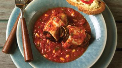 Sicilian Swordfish And Eggplant Bundles