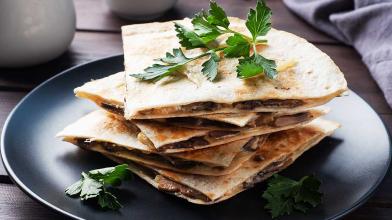 Spinach and Mushroom Quesadillas