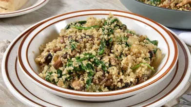 Spinach and Pine Nut Quinoa