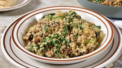 Spinach and Pine Nut Quinoa