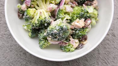 Sunflower-Broccoli Layer Salad