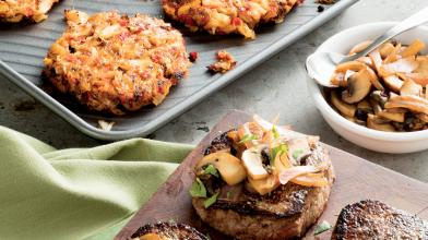 Surf and Turf (Filet Medallions and Baked Crab Cakes)