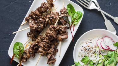 Thai Lemongrass Beef Skewers
