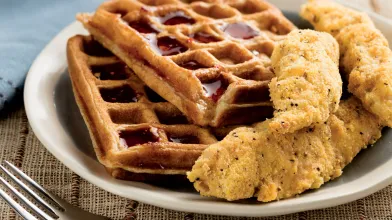 Whole Grain Chicken and Waffles