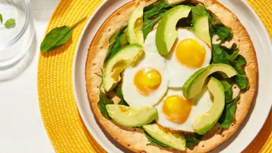Avocado Egg Pizza