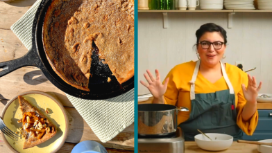 Make a Spiced Dutch Baby with Pumpkin Butter