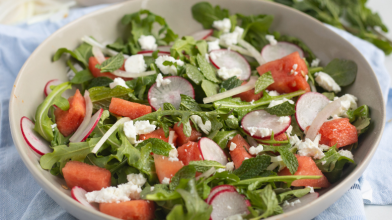 Radish & Watermelon Arugula Salad