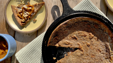 Spiced Dutch Baby with Pumpkin Butter