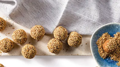 Date, Almond, and Sesame Balls