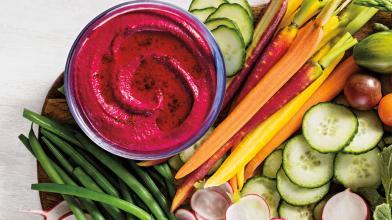 Roasted Beet, Tahini, and Greek Yogurt Dip