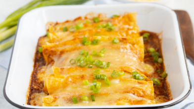 Easy Spinach Ricotta Enchiladas