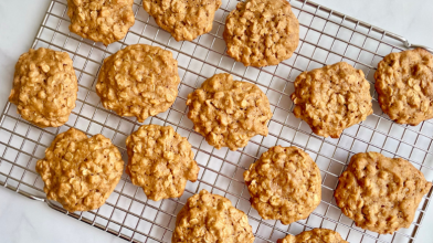 Maple-Pumpkin Spice Oatmeal Cookies