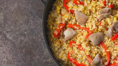 Chicken and Pepper Paella