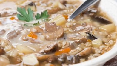 Chicken, Mushroom and Barley Soup