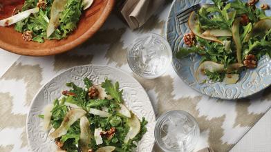 Arugula, Pear, Walnut & Pecorino Salad
