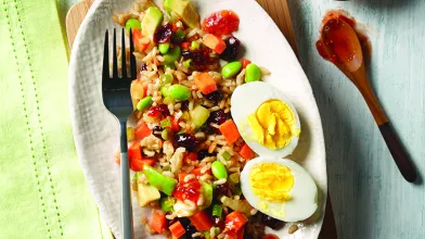 Asian Edamame And Brown Rice Salad