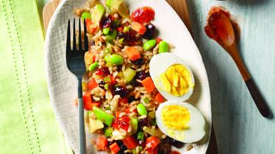 Asian Edamame And Brown Rice Salad