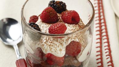 Berry, Chocolate, And Vanilla Soy Strata