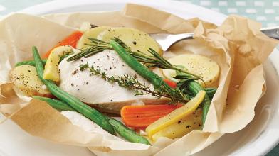 Chicken And Vegetables En Papillote
