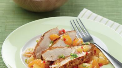 Chicken With Pineapple Mandarin Orange Salsa