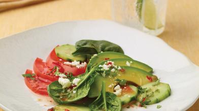 Fanned Avocado Salad