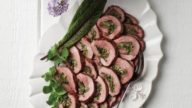 Flank Steak With Herb Stuffing