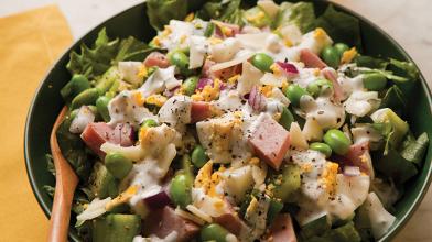 Ham and Edamame Chop Salad