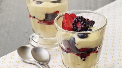 Lemon Chiffon With Fresh Berries