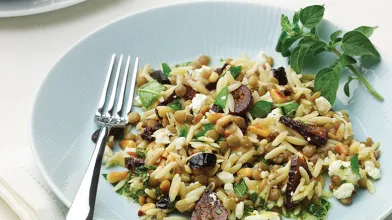 Orzo, Lentil, and Fig Salad