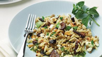 Orzo, Lentil, and Fig Salad